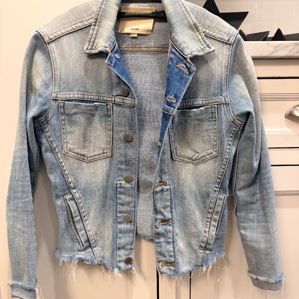 L'Agence 'Janelle' Blue Slim Undone Jacket Size XS